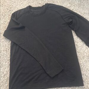 Men's Black Long Sleeve Shirt Lululemon Live in Practice